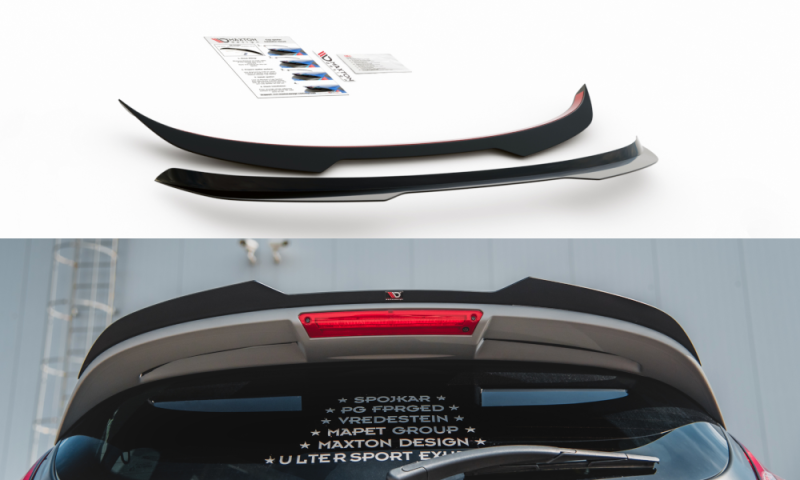 Maxton Spoiler CAP für Ford Fiesta ST Mk7 FL schwarz Hochglanz FO-FI-7F-ST-CAP2-G