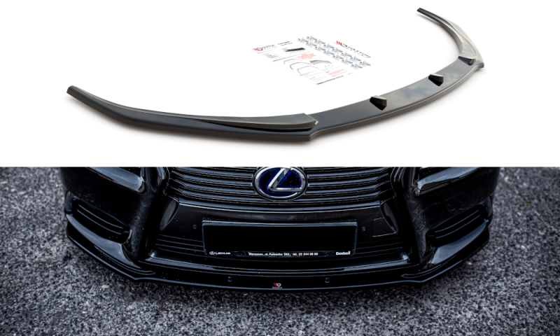 Maxton Front Ansatz für Lexus LS Mk4 Facelift schwarz Hochglanz LE-LS-4F-FD1-G
