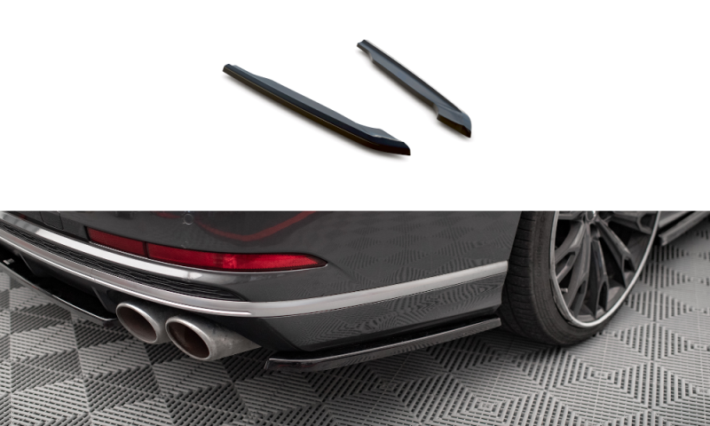 Maxton Heck Ansatz Flaps Diffusor für Audi S8 D5 schwarz Hochglanz AU-S8-D5-RSD1-G