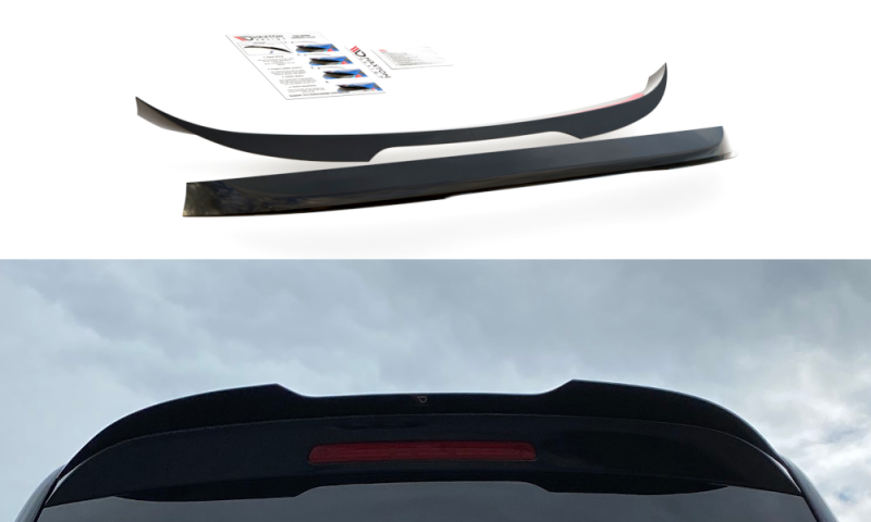 Maxton Spoiler CAP für Volkswagen Caddy Mk. 4 schwarz Hochglanz VW-CA-4-CAP1-G