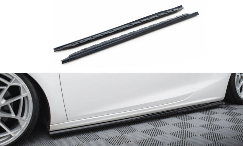 Maxton Seitenschweller Ansatz Opel Cascada schwarz Hochglanz OP-CA-1-SD1-G