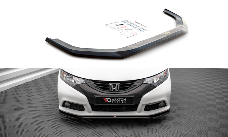 Maxton Front Ansatz V.1 für Honda Civic Mk9 schwarz Hochglanz HO-CI-9-K-FD1-G