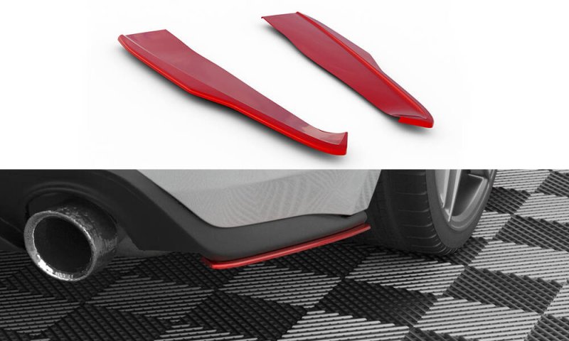 Maxton Heck Ansatz Flaps Diffusor V.2 Ford Mustang Mk6 Facelift FO-MU-6F-RSD2-RED