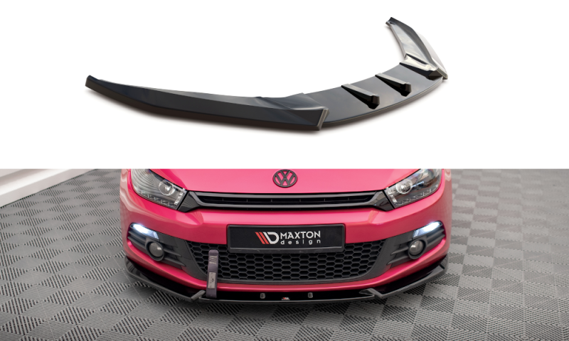 Maxton Front Ansatz V.3 für Volkswagen Scirocco Mk3 schwarz Hochglanz VW-SC-3-FD3-G