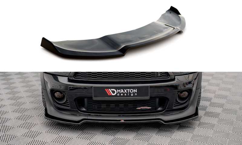 Maxton Front Ansatz V.2 für Mini Cooper John Cooper Works R56 schwarz Hochglanz MC-S-2-56-JCW-FD1-G