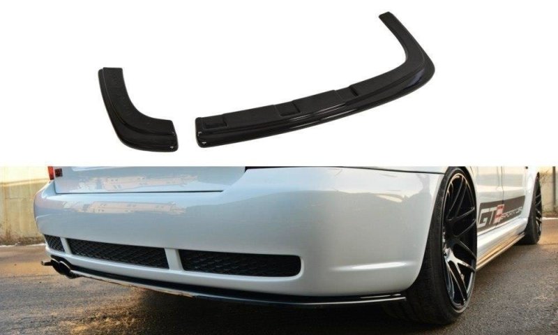 Maxton Diffusor Heck Ansatz für AUDI RS4 B5 schwarz Hochglanz AU-RS4-B5-RSD1-G
