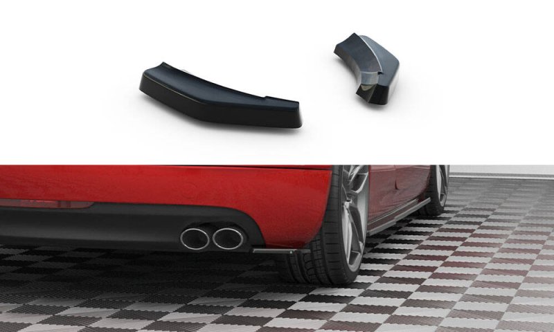 Maxton Heck Ansatz Flaps Diffusor Audi TT 3.2 V6 8J schwarz Hochglanz AU-TT-2-V6-RSD1-G