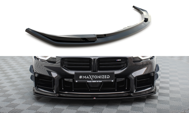 Maxton Front Ansatz V.4 für BMW M2 G87 schwarz Hochglanz BM-M2-G87-FD4-G