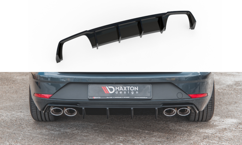 Maxton Diffusor Heck Ansatz V.3 für Seat Leon Cupra ST Mk3 FL SE-LE-3F-CU-ST-RS2G-OO_OO