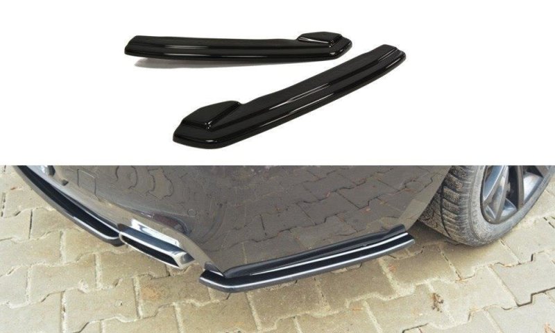 Maxton Heck Ansatz Flaps Diffusor für BMW 6er Gran Coupé M Paket schwarz Hochglanz BM-6-06-GC-M-PACK-RSD1-G