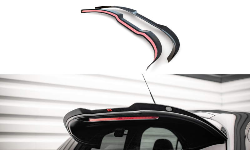 Maxton Spoiler CAP für Peugeot 208 GTi Mk1 schwarz Hochglanz PE-208-1-GTI-CAP1-G