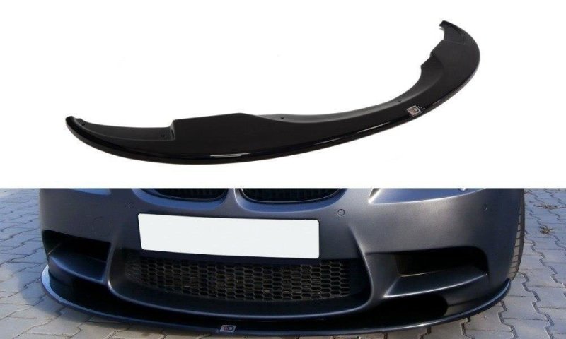 Maxton Front Ansatz für BMW M3 E92 / E93 (vor Facelift) schwarz Hochglanz BM-3-92-M-FD1-G