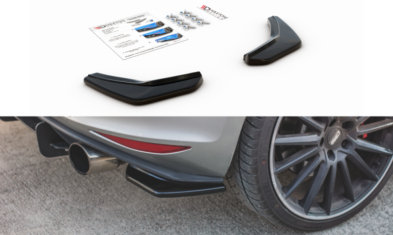 Maxton Heck Ansatz Flaps Diffusor V.2 für VW Golf 7 GTI  schwarz Hochglanz VW-GO-7-GTI-RSD2-G