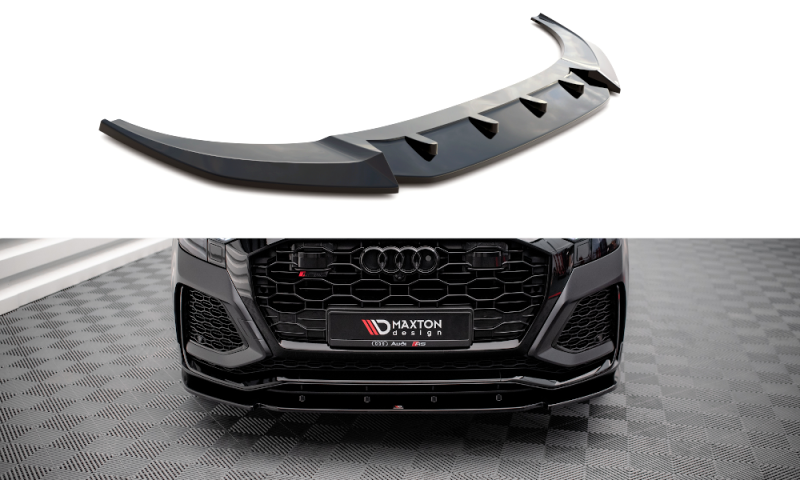 Maxton Front Ansatz V.1 für Audi RSQ8 Mk1 schwarz Hochglanz AU-RSQ8-1-FD1-G