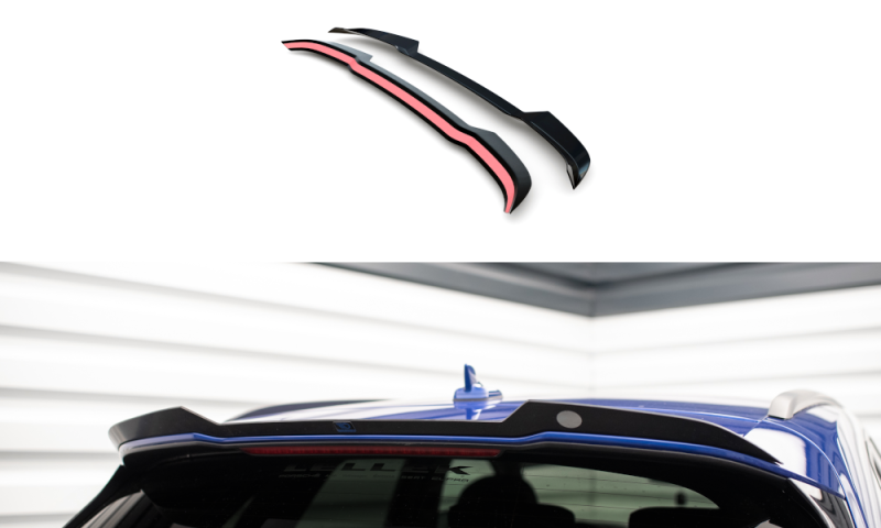 Maxton Spoiler CAP für Audi Q5 S-Line SUV Mk2 Facelift schwarz Hochglanz AU-Q5-2F-SLINE-CAP1-G