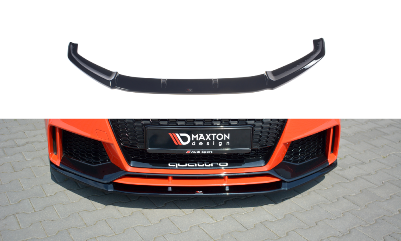 Maxton Front Ansatz V.2 für Audi TT RS 8S schwarz Hochglanz AU-TT-3-RS-FD2-G