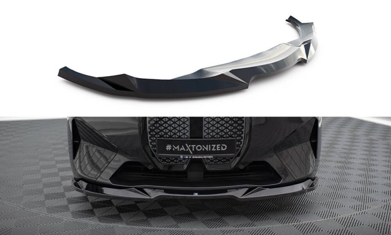 Maxton Front Ansatz V.2 BMW iX M-Paket i20 schwarz Hochglanz BM-IX-1-MPACK-FD2-G