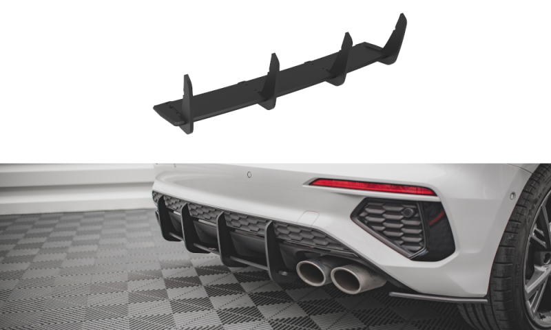 Maxton Street Pro Heckschürze für Audi S3 Sportback 8Y AUS38YCNC-RS1B