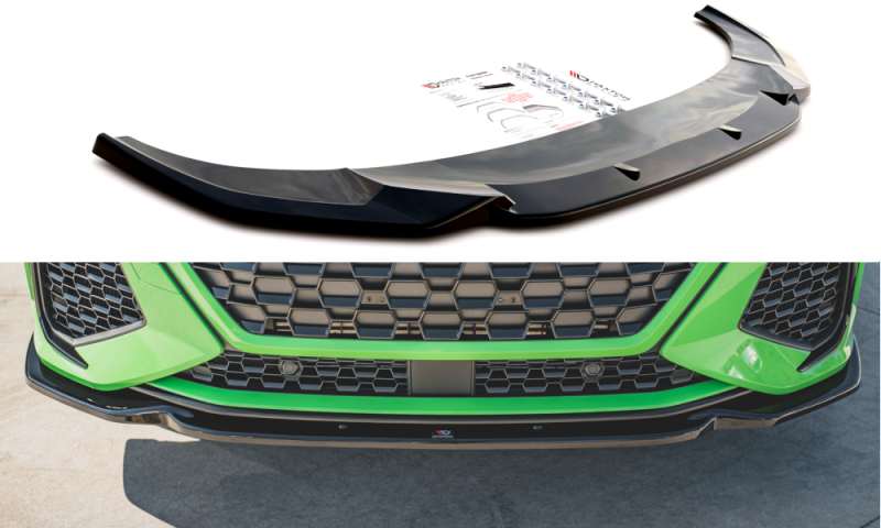 Maxton Front Ansatz V.1 für Audi RSQ3 F3 schwarz Hochglanz AU-RSQ3-2-FD1-G