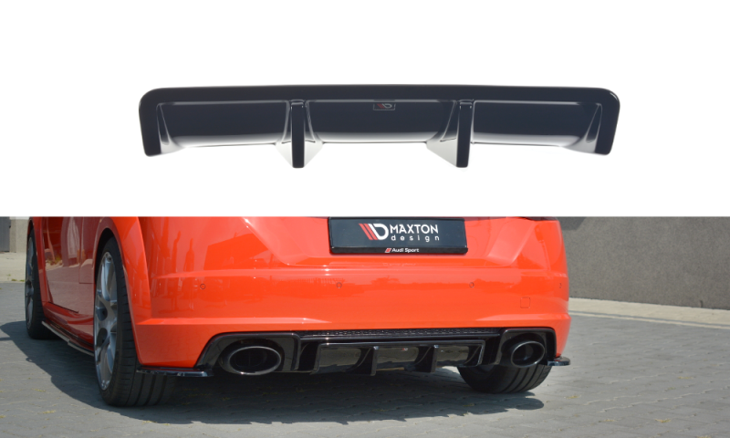 Maxton Diffusor Heck Ansatz für Audi TT RS 8S schwarz Hochglanz AU-TT-3-RS-RS1-G