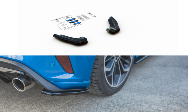Maxton Heck Ansatz Flaps Diffusor V.1 für Ford Focus ST Mk4 schwarz Hochglanz FO-FO-4-ST-RSD1-G