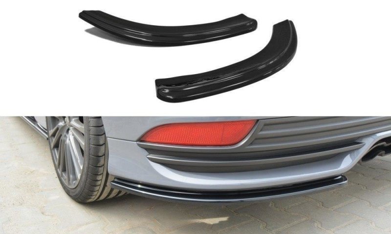 Maxton Heck Ansatz Flaps Diffusor für Ford Focus ST Mk3 FL schwarz Hochglanz FO-FO-3F-ST-RSD1-G