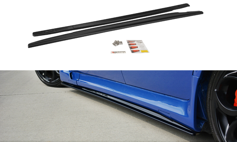 Maxton Seitenschweller Ansatz für ALFA ROMEO 156 GTA  schwarz Hochglanz AL-156-GTA-SD1-G