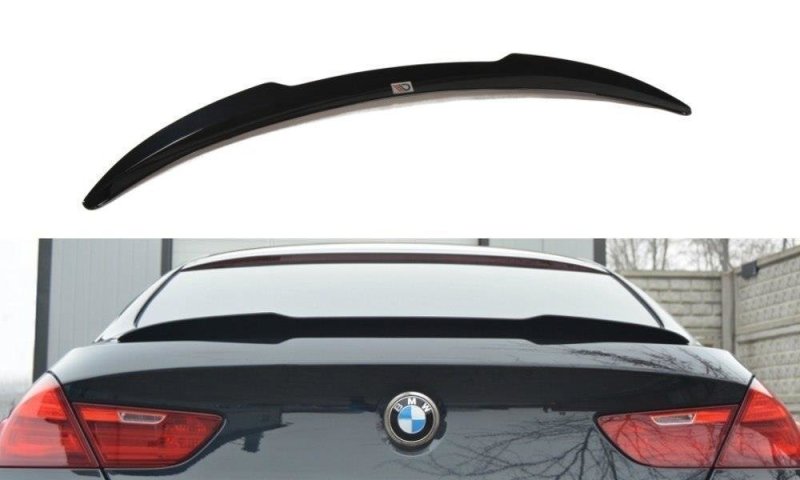 Maxton Spoiler CAP für BMW 6er Gran Coupé M Paket schwarz Hochglanz BM-6-06-GC-M-PACK-CAP1-G