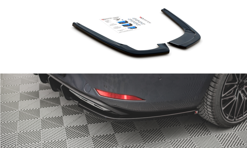 Maxton Heck Ansatz Flaps Diffusor für Seat Leon FR ST Mk4 schwarz Hochglanz SE-LE-4-FR-ST-RSD1-G