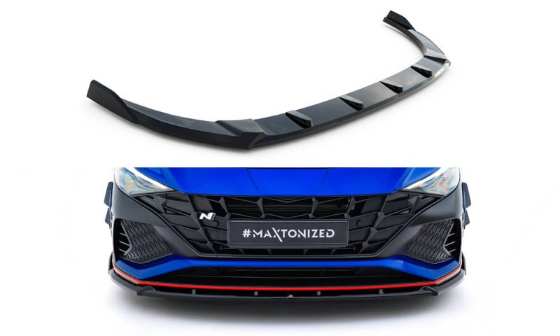 Maxton Front Ansatz V.2 Hyundai Elantra N Mk7 schwarz Hochglanz HY-EL-7-N-FD2-G