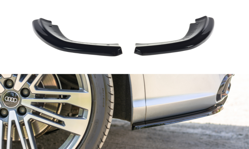 Maxton Heck Ansatz Flaps Diffusor für Audi SQ5/Q5 S-line MkII schwarz Hochglanz AU-SQ5-2-RSD1-G