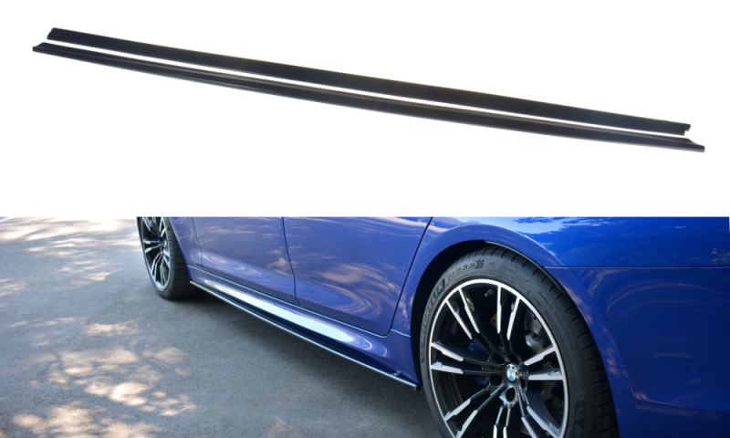 Maxton Seitenschweller Ansatz für BMW M5 F90 schwarz Hochglanz BM-5-90-M-SD1-G