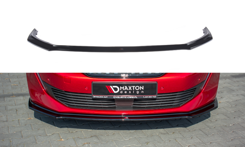 Maxton Front Ansatz V.2 für Peugeot 508 Mk2 schwarz Hochglanz PE-508-2-GT-FD2-G