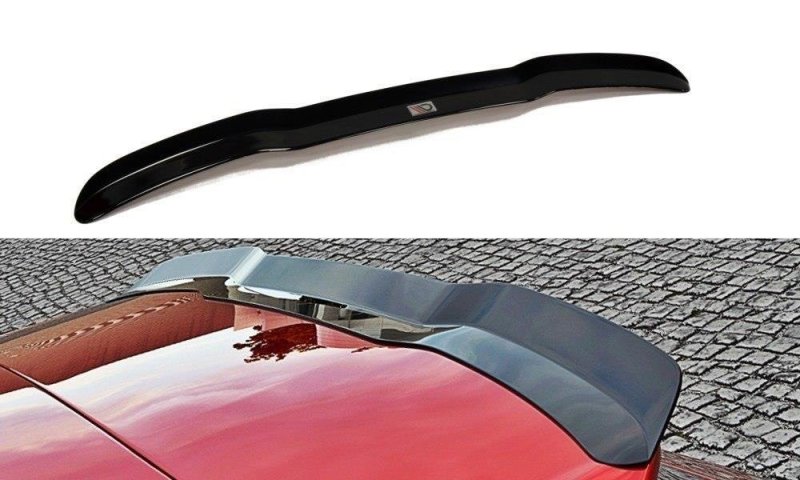 Maxton Spoiler CAP für Audi S3 / A3 S-Line 8V / 8V FL Hatchback / Sportback schwarz Hochglanz AU-S3-3-CAP1-G