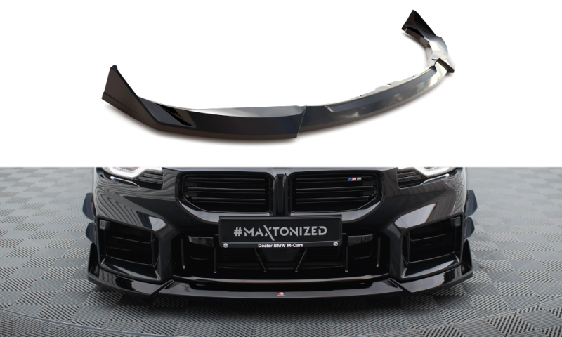Maxton Front Ansatz V.5 für BMW M2 G87 schwarz Hochglanz BM-M2-G87-FD5-G