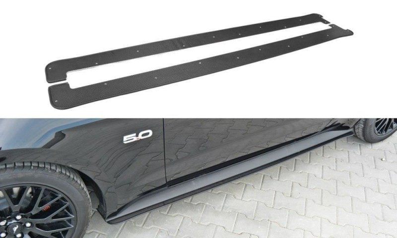 Maxton Sport Seitenschweller Ansatz passend für Ford Mustang GT Mk6 FO-MU-6-GT-CNC-SD1