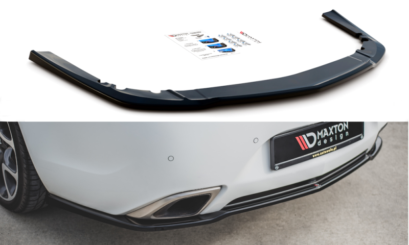 Maxton Mittlerer Diffusor Heck Ansatz für Opel Insignia Mk. 1 OPC Facelift schwarz Hochglanz OP-IS-1F-OPC-RD1-G