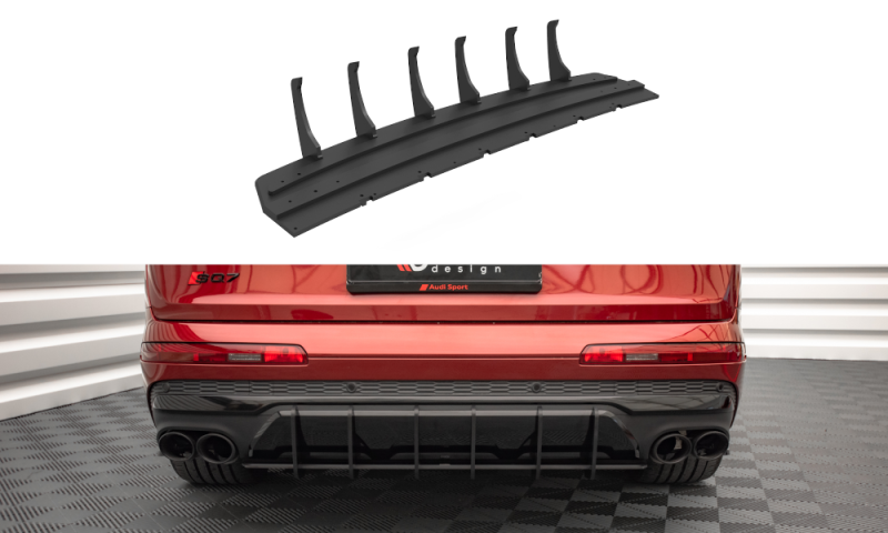 Maxton Street Pro Heckschürze für Audi SQ7 /Q7 S-Line Mk2 (4M) Facelift  AUSQ72FCNC-RS1B