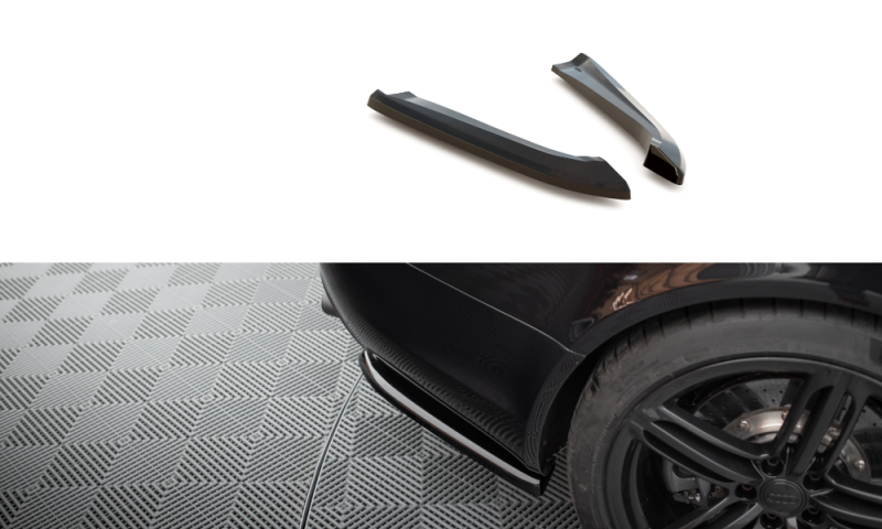 Maxton Heck Ansatz Flaps Diffusor für Audi RS6 Avant C6 schwarz Hochglanz AU-RS6-C6-RSD1-G