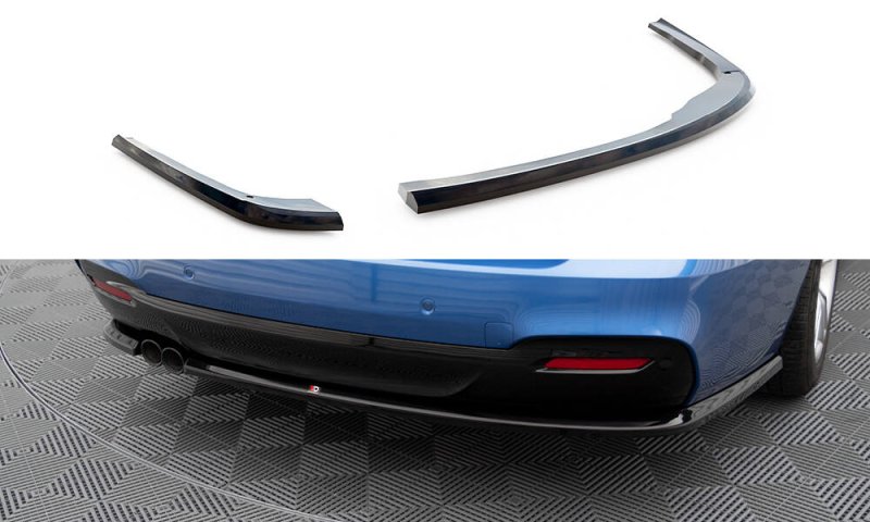 Maxton Heck Ansatz Flaps Diffusor BMW 3er GT M-Paket F34 schwarz Hochglanz BM-3-34-GT-MPACK-RSD1-G
