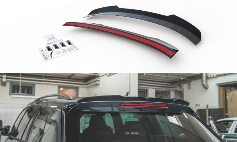 Maxton Spoiler CAP V.2 für Skoda Kodiaq Mk1 Sportline/RS schwarz Hochglanz SK-KO-1-SL-CAP2-G
