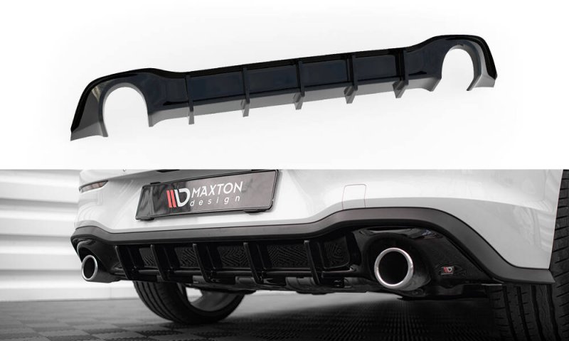Maxton Diffusor Heck Ansatz V.3 VW Golf GTI Mk8 schwarz Hochglanz VW-GO-8-GTI-RS3-G