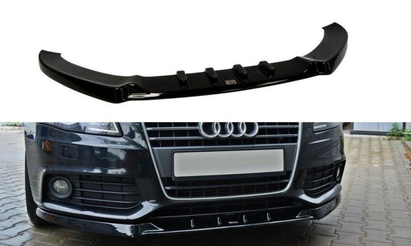 Maxton Front Diffuser V.1 Audi A4 B8 schwarz Hochglanz AU-A4-B8-FD1-G