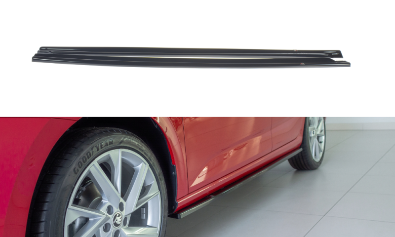 Maxton Seitenschweller Diffuser Skoda Scala schwarz Hochglanz SK-SC-1-SD1-G