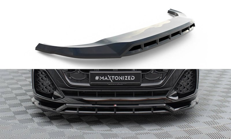 Maxton Front Ansatz Audi SQ8 / Q8 S-Line Mk1 Facelift schwarz Hochglanz AU-Q8-1F-SLINE-FD1G+FD1R-G