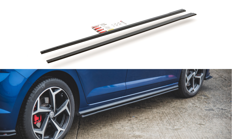 Maxton Racing Seitenschweller Ansatz für Volkswagen Polo AW GTI VWPO6GTICNC-SD3B