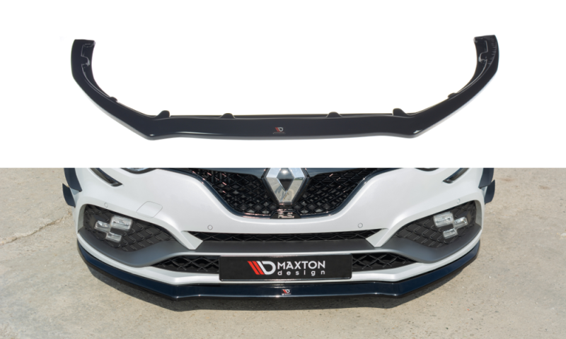 Maxton Front Ansatz V.2 für Renault Megane IV RS schwarz Hochglanz RE-ME-4-RS-FD2-G