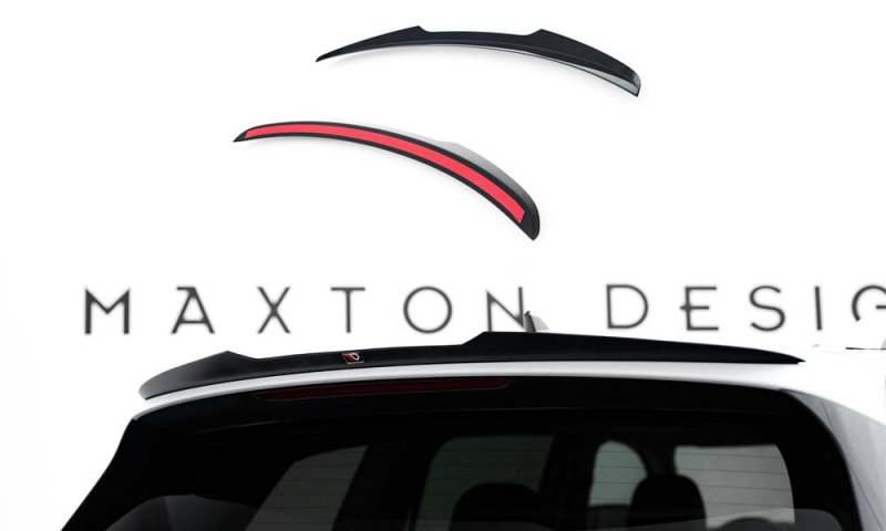 Maxton Spoiler CAP Abrisskante VW Atlas R-Line Mk1 Facelift 2 schwarz Hochglanz VW-AT-1F-RLINE-CAP1-G