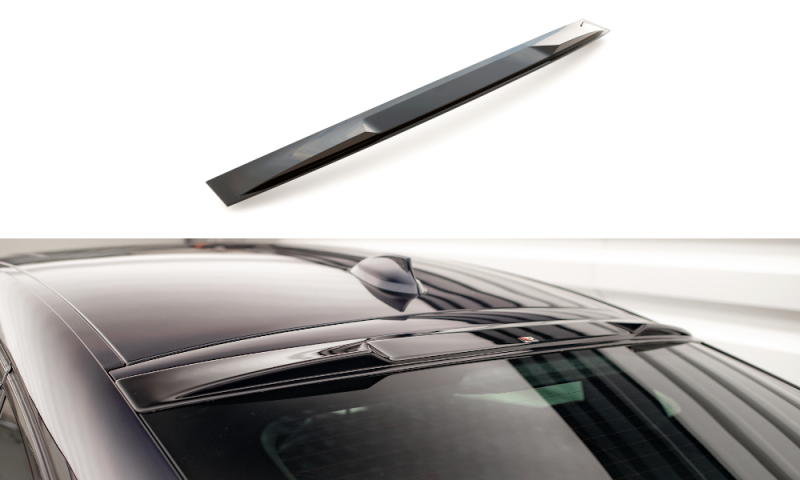 Maxton Heckscheiben Spoiler für BMW X6 M-Paket F16 schwarz Hochglanz BM-X6-16-MPACK-H1-G