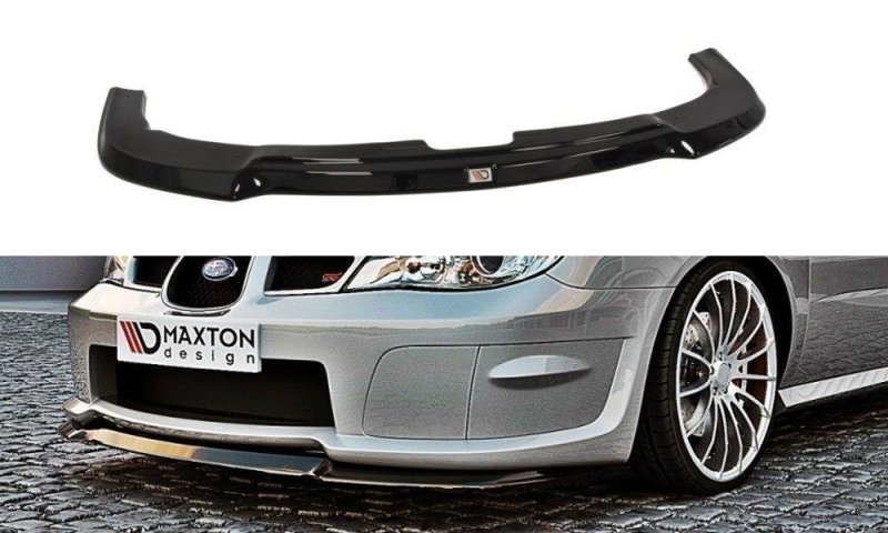 Maxton Front Ansatz für Subaru Impreza WRX STI (HAWKEYE) schwarz Hochglanz SU-IM-2F-WRX-STI-FD1-G
